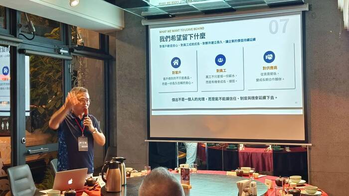 【傑友傳承・商務共榮】朝陽傑出校友聯誼會圓滿舉行 企管系曾文雄董事長主講「靜心築業，基業長青」圖片